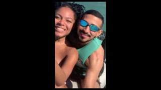 What activity occurs between a young woman and an instructor on a jet ski (EroZyx)?