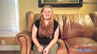 curvy redhead rose handles a sloppy deepthroat and swallows every drop