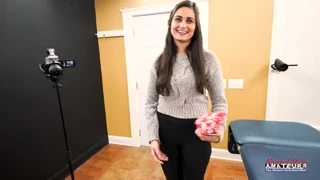 Elliot Gives Jeff Lacy Sloppy Deepthroat Blowjob. She Swallows His Cum, With Hairy Pussy