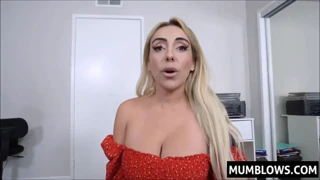 Wow this milf shows off her big tits 😈