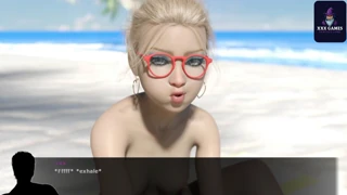 jenny gives handjob to a man as the summertime saga reference holds