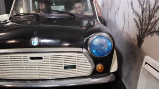 six of us fit into a mini for a completely crazy orgy with joss