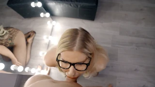 Kate Truu's blonde slut gets anal atm plus two loads and piss on her
