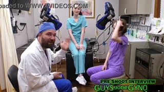 check out nurse azra iahmir and virgin nurse luci starr's cum extraction clinic #14!