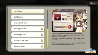 The adventure demo gameplay includes love confessions in part one