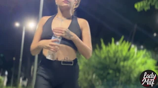 Woman goes for a run and ends up in the arms of a guy ready to fuck
