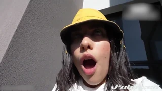 Oiled Brunette MASTURBATES & Cums Hard