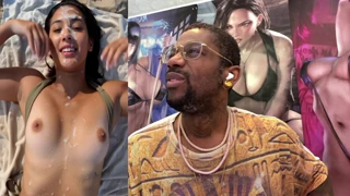 the freckled married milf's receiving cum on her face in ai generated scenes with a cum covered latina and ginger girls licking cock till it cums with a tight bald pussy getting anal fucked