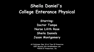 Adorable latina sheila daniels spread eagle in stirrups gets orgasm from hitachi boyfriend in front of doctor nurse gyno medfet medical exam more videos available at girlsgonegyno tampa university physical part 10 of 10 reup