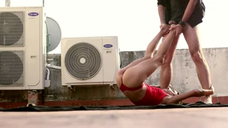 Ritablue in red and Dani Marco share a warm and vigorous fucking filled with romantic connection