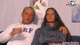 german couple tries first threesome at casting
