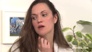ersties - amateur girl with nice tits plays with herself