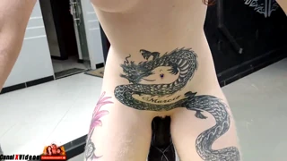 sexy cyclist rides that thick bike roller 😏