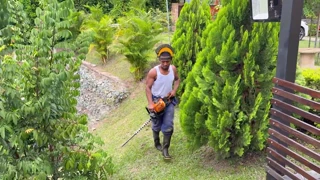 im a gardener and my boss wife is an unfaithful ebony milf with perfect ass who likes my big black cock