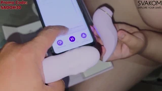I Masturbate With Duoglow By Svakom As Man Destroys My Asshole