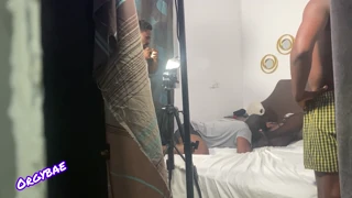 Behind the scenes of a porn shoot series