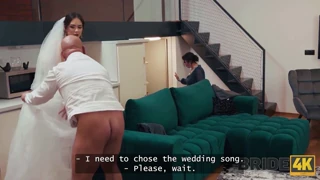 BRIDE4K bride fucks at wedding event