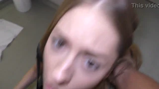 Amateur interracial rebecca volpetti gets fucked and swallows cum!