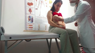 gynecologist sticks finger in patient's anus and fucks her