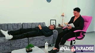 During the encounter the woman experienced an unexpected shift and received anal attention