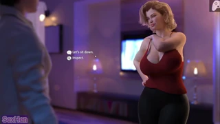 Stepmom gets stuck in the washing machine and I masturbate watching her cumming on her huge ass apocalust hentai games p1