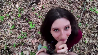 how does anal sex in the woods end with deep anal creampie for elivalove?