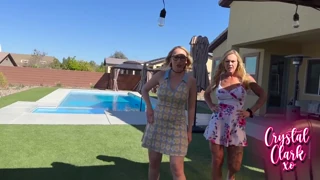 A person shares a first experience with mature neighbors nearby