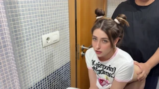 Petite white girl gets a CREAMPIE and moans loudly!