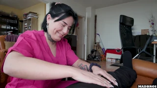 A Single French Caregiver With Nice Big Ass Fucked At Home During Work Hours!!!