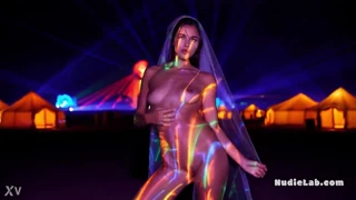 Big tits dancing nude at burning man