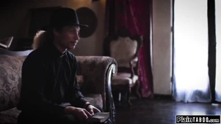 PlainTaboo.com lesbian couple facesit and suck priest, in scene