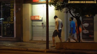 brazilian guy lets stranger fuck girlfriend with him for money double penetration threesome