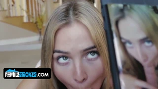 natural titted thick girl blair williams takes creampie from horny guy