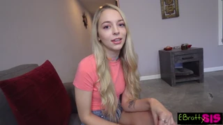 Lily Larimar blowjob / POV cowgirl / cum swallow