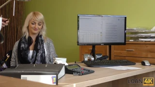 Katy Rose uses her body to get loan approval on table