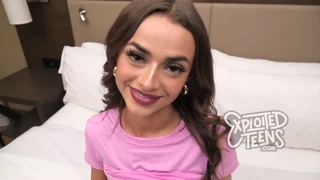 gorgeous 19 year old beach girl licks asshole and gets FILLED with cum
