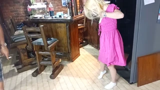 18blondteen fucking the fridge while my roomates are watching
