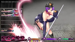 Karryn's prison shows the big booty white girl getting her pussy fucked by inmates and it's part of the hentai game