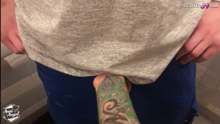 German redhead lets... a plumber fuck her