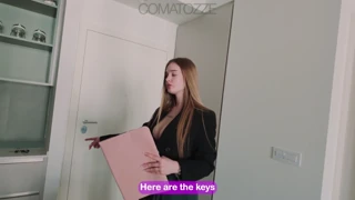 Curvy Agent Takes Big Cock Hard