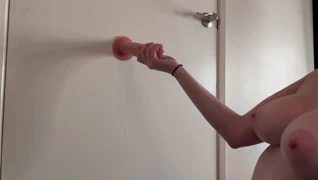italian big tits milf artemisia love plays with dildo and handjob solo