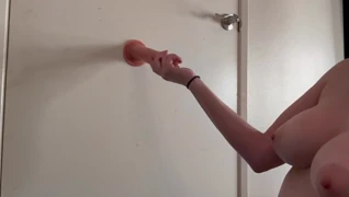 italian big tits milf artemisia love plays with dildo and handjob solo