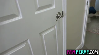 Showering woman invites man for intercourse!