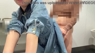 Uncensored privately filmed amateur submitted taking a masochistic wife into the toilet for unprotected sex