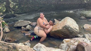 risky outdoor fuck by the river