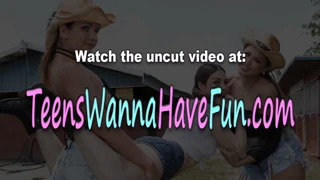 Three amateurs take on a huge cock together