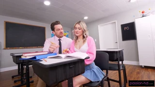 school fun sees cute blonde thea summers taking it deep from kyle mason