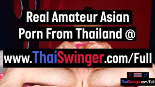 amateur thai teen gives big cock sucking and fucking on camera for money