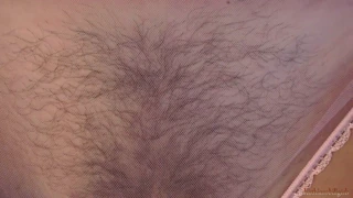 Milf shows hairy pussy during fuck