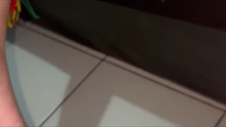 Little white girl shows her pink pussy while the scene draws every eye